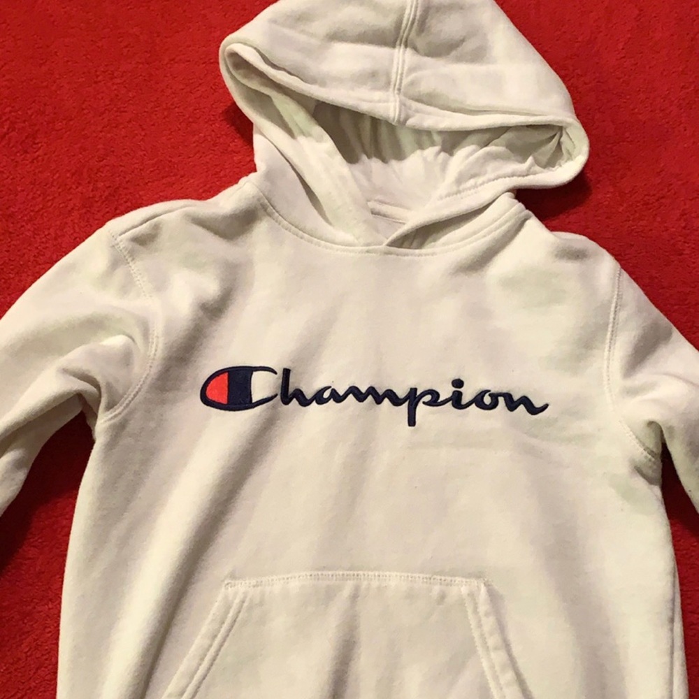 White Champion hoodie!